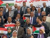 وقفة تضامنية لمحاميّ الفيوم لدعم القضية الفلسطينية.. صور