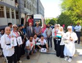 جامعة أسوان تواصل حملة التبرع بالدم للأخوة الفلسطينيين