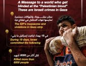 رسالة إلى عالم لا يرى الدم الفلسطينى.. هذه جرائم إسرائيل فى غزة.. إنفوجراف