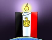 أم الدنيا قولًا وفعلًا.. مصر توقد نورها لمساعدة غزة.. كاريكاتير اليوم السابع