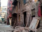 تساقط أجزاء خرسانية من عقار بجمرك الإسكندرية دون اصابات