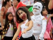 أزياء ملونة وتقاليع غريبة.. احتفالات الأطفال بالهالوين فى الفلبين