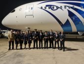 انضمام طائرة الأحلام السابعة طراز B787-9 لأسطول شركة مصر للطيران 