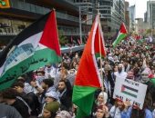 عشرات الآلاف يتظاهرون فى كندا للمطالبة بوقف إطلاق النار فى غزة.. فيديو