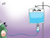 معبر رفح شريان لأهالى غزة فى كاريكاتير اليوم السابع