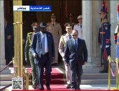 الرئيس السيسى يستقبل رئيس جنوب السودان فى قصر الاتحادية
