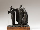 طرح تمثال "المتسولون الثلاثة" لمحمود مختار للبيع فى مزاد عالمى