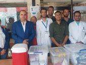 موظفو مركز ومدينة برج العرب بالإسكندرية يتبرعون بالدم لصالح مرضى الأورام 