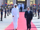 الرئيس السيسى وأمير قطر يؤكدان رفض محاولات التهجير القسرى.. فيديو