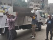 حملات مكثفة فى إمبابة لرفع إشغالات المقاهى والمطاعم على الطريق العام