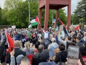 أستراليا.. تظاهرات داعمة لفلسطين أمام فندق يقيم به عائلات محتجزين إسرائيليين بغزة