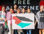 بالصور.. مدارس «سكيلز» الدولية تنظم وقفة تضامنية مع القضية الفلسطينية