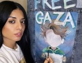 "سارة" تتضامن مع فلسطين بلوحات على الملابس: فن يدوى للتعبير عن الألم