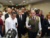جولة وفد الشركة المتحدة لزيارة المصابين الفلسطينيين بمستشفى العريش