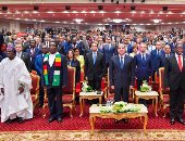 الرئيس السيسي يشاهد فيلمًا تسجيليًا عن المعرض الأفريقى للتجارة البينية