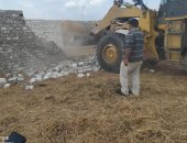 إزالة 5 حالات تعد على أراض زراعية جنوب بورسعيد