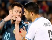 الأرجنتين ضد أوروجواي ..سواريز يهدد رقم ميسي فى تصفيات المونديال