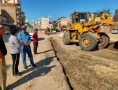 تطوير وتجميل الشوارع بحى المناخ فى بورسعيد لتحسين مستوى الخدمات.. صور