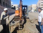 تدعيم شبكة بالوعات الأمطار بالزهور فى بورسعيد تزامنا مع خطة التطوير.. صور