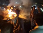 الحماية المدنية تسيطر على حريق نشب في سيارة بالغربية