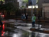 أمطار متفاوتة الشدة على القاهرة والجيزة