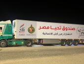 وصول أكبر قافلة مساعدات من بيت الزكاة والصدقات المصرى لمعبر رفح.. صور