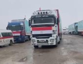 وزارة النقل: توفير أماكن لإيواء سائقي شاحنات المساعدات الإنسانية لغزة.. صور