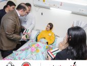 حملة المرشح الرئاسى عبد الفتاح السيسى تتفقد «مصابى غزة» بمستشفى العريش