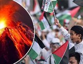 العالم هذا المساء.. تجدد ثوران بركان "إتنا" وتدفق الحمم من فوهته بجزيرة صقلية الإيطالية.. "الحرية لفلسطين" هتاف المواطنين للرئيس الأمريكى بايدن فى نانتاكيت.. ومظاهرات فى إندونيسيا تضامنا مع غزة