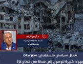 محلل فلسطينى لـ "تلفزيون اليوم السابع": الهدنة كانت ستنهار لولا تدخل مصر