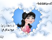 ذكرى رحيل الفنانة شادية فى كاريكاتير اليوم السابع 