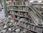 تدمير آلاف الكتب والوثائق التاريخية فى غزة ومطالب لليونسكو بالتدخل