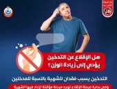 هل الإقلاع عن التدخين يؤدى إلى زيادة الوزن؟.. وزارة الصحة تجيب