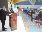 "حياة كريمة" تنظم مؤتمرا لدعم فلسطين فى بنى سويف بحضور المحافظ.. صور