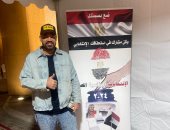 خالد تاج الدين وبدرية طلبة يدليان بصوتيهما في انتخابات الرئاسة بالسعودية