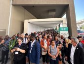 توافد المشاركين فى قمة المناخ لمشاهدة الجلسة الرئاسية بحضور قادة العالم.. صور