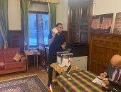 أبناء الجالية المصرية بالسويد يدلون بأصواتهم بالانتخابات الرئاسية.. صور