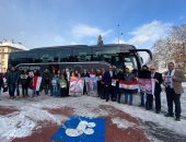 بالنشيد الوطنى.. أبناء الجالية المصرية بالنمسا يشاركون بالانتخابات الرئاسية