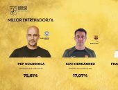 جوارديولا يفوز بجائزة أفضل مدرب كتالوني 2023 وثنائي برشلونة أفضل لاعبين