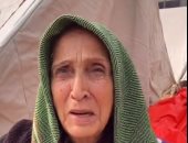 مسنة فلسطينية تبكى بسبب تهجيرها فى 48 و2023: من يوم ربنا خلقنى وأنا بتهجر