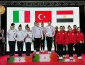 منتخب الأيروبيك يحرز برونزية بطولة البحر المتوسط فى إيطاليا 