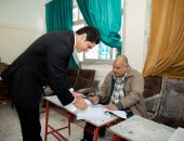 النائب أحمد أبو هشيمة يدلى بصوته فى الانتخابات الرئاسية 2024 (صور)