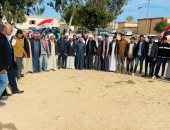 مشايخ العائلات بالشيخ زويد فى شمال سيناء يشاركون بكثافة فى الانتخابات الرئاسية