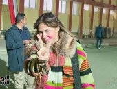 صابرين تدلى بصوتها فى الانتخابات الرئاسية 2024 بالشيخ زايد.. صور