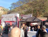 حشود أمام لجان إمبابة قبل انطلاق انتخابات الرئاسة 2024.. فيديو وصور