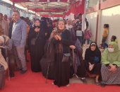 حضور كثيف للسيدات للإدلاء بأصواتهم بانتخابات الرئاسة بالمنيرة الغربية