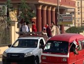 مسيرة بالسيارات فى الهرم للحث على المشاركة بالانتخابات الرئاسية.. صور