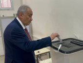 سامح عاشور يدلى بصوته فى الانتخابات الرئاسية 2024 بالمقطم.. فيديو وصور