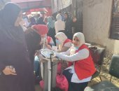 فريق طبى أمام اللجان لمساعدة الناخبين صحيا أثناء التصويت بانتخابات الرئاسة