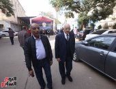 على الدين هلال يدلى بصوته فى لجنة الثانوية العسكرية بالمعادى 